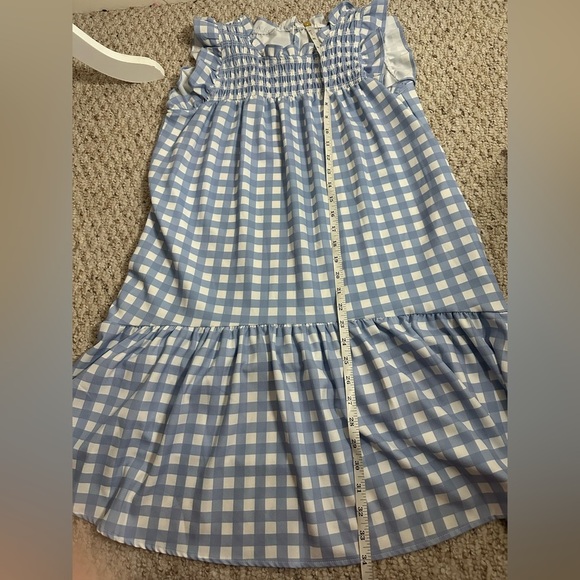 Michelle McDowell Blue Gingham Dress size S - Picture 4 of 6
